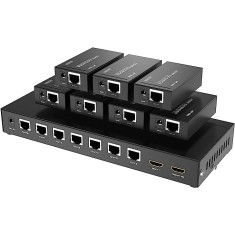 Сплиттер-удлиннитель по витой паре HDMI 1x8 (MT-ED108) Сплиттер-удлиннитель по витой паре HDMI 1x8 (MT-ED108)