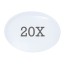на 20Х увеличение на 20Х увеличение
