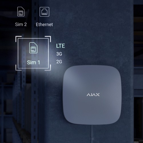 Централь системи безпеки Ajax Hub 2, чорний - 2