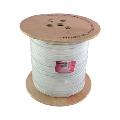 Кабель коаксиальный RG-6 75 ОМ (1,02CU+4.7PE+CU foil+64/0,12CCA+PET), диам - 7мм, белый, 305м Кабель коаксиальный RG-6 75 ОМ (1,02CU+4.7PE+CU foil+64/0,12CCA+PET), диам - 7мм, белый, 305м