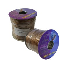 Кабель акустический 2х1,5кв.мм., CU, прозрачный, Тайвань, 100м