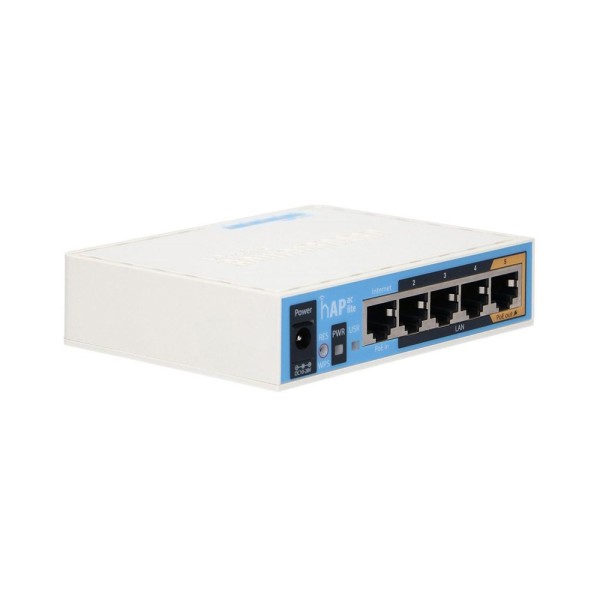 Точка доступу MikroTik hAP ac lite (RB952Ui-5ac2nD) дводіапазонна Wi-Fi з 5-портами Ethernet для домашнього використання
