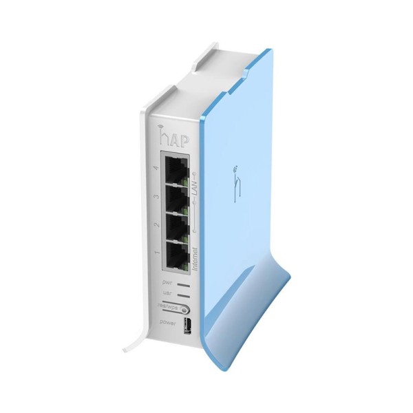 Wi-Fi точка доступа MikroTik hAP liteTC (RB941-2nD-TC) 2.4GHz с 4-портами Ethernet для домашнего использования
