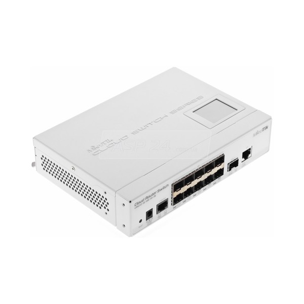 Коммутатор MikroTik CRS212-1G-10S-1S+IN 10-портовый управляемый Cloud