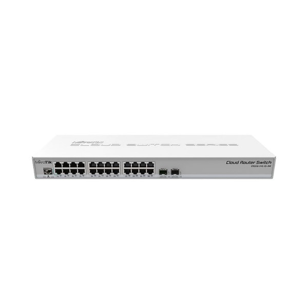 Коммутатор MikroTik CRS326-24G-2S+RM 24-портовый управляемый L2