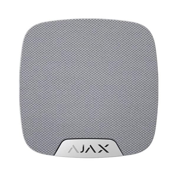 Сирена Ajax HomeSiren S (8PD) white бездротова з клемою для додаткового світлодіода