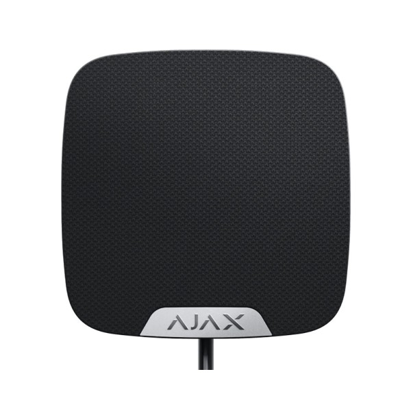 Сирена для помещений Ajax HomeSiren Fibra black проводная