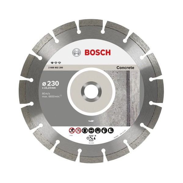 Алмазний відрізний круг по бетону Bosch (2608603243) 230x22.23 10 шт