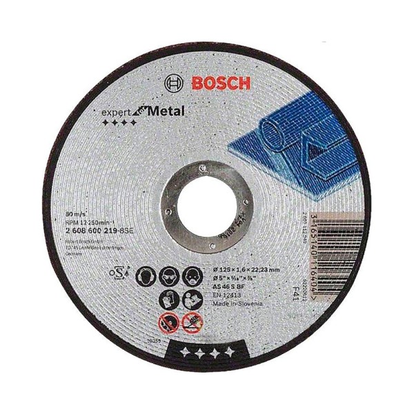 Отрезной круг для металла Bosch 125 x 1.6 мм (2608600219)