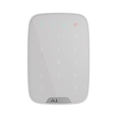 Бездротова сенсорна клавіатура Ajax KeyPad білий Бездротова сенсорна клавіатура Ajax KeyPad білий