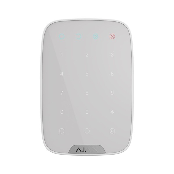 Бездротова сенсорна клавіатура Ajax KeyPad білий