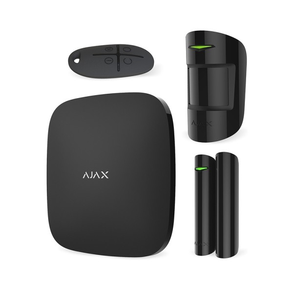Комплект бездротової сигналізації Ajax HubKit Plus чорний
