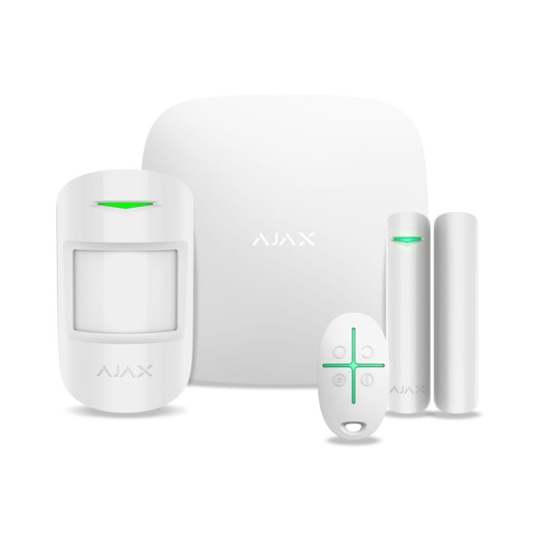 Комплект бездротової сигналізації Ajax HubKit 2 білий EU
