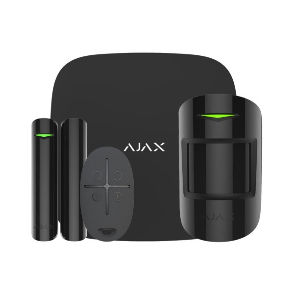Комплект бездротової сигналізації Ajax HubKit 2 чорний EU