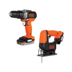 Набор из двух инструментов BLACK+DECKER BDCK122S1S Набор из двух инструментов BLACK+DECKER BDCK122S1S
