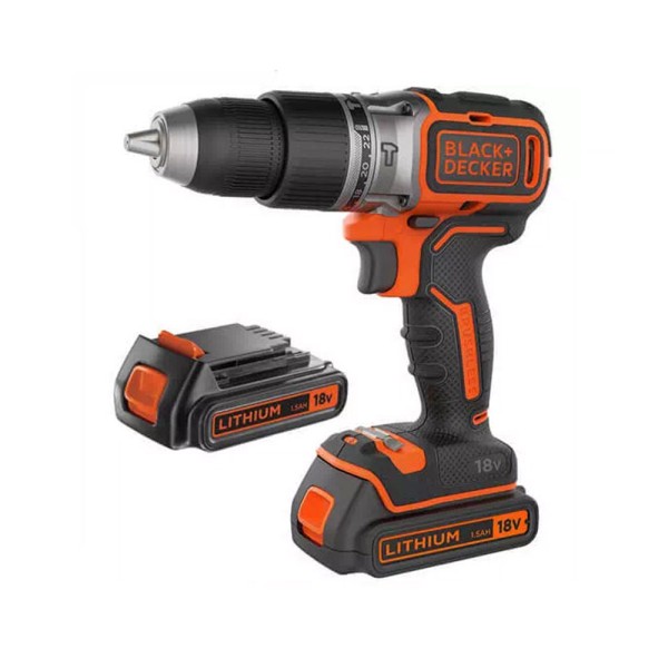 Дриль-шурупокрут акумуляторний BLACK+DECKER BL188KB BRUSHLESS 1600 об/хв 28.050 уд/хв