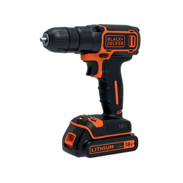 Дриль-шуруповерт акумуляторний BLACK+DECKER BDCD18 0-650 об/хв