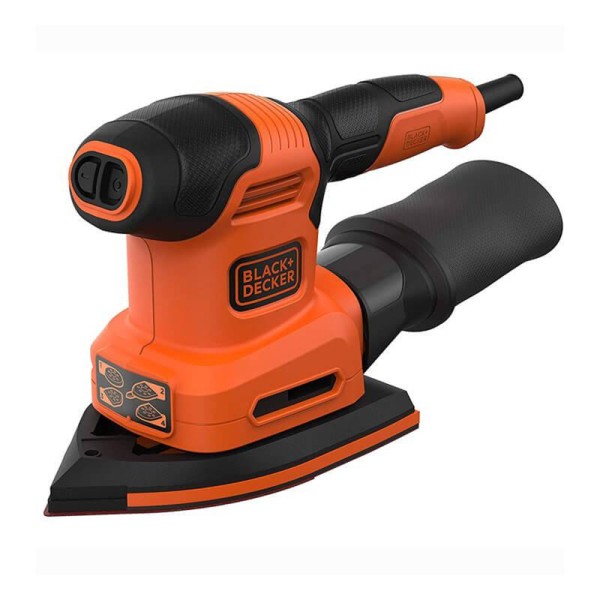 Шлифмашина вибрационная BLACK+DECKER BEW200 200 Вт 8000-13000 об/мин