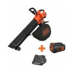 Садовый пылесос аккумуляторный бесщеточный BLACK+DECKER BCBLV3625L1 36 В 2.5 Ач Садовый пылесос аккумуляторный бесщеточный BLACK+DECKER BCBLV3625L1 36 В 2.5 Ач