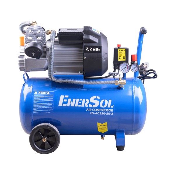 Компресор повітряний поршневий ENERSOL ES-AC350-50-2 350 л/хв 2.2 кВт