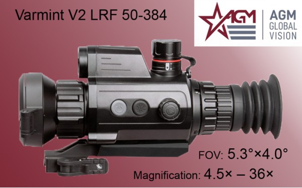 Тепловизионный прицел AGM Varmint V2 LRF 50-384 (до 1800 метров) - 1