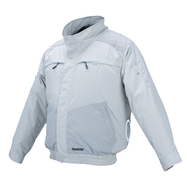 Куртка акумуляторна з вентиляцією та плечовими накладками Makita DFJ405ZXL (без АКБ)
