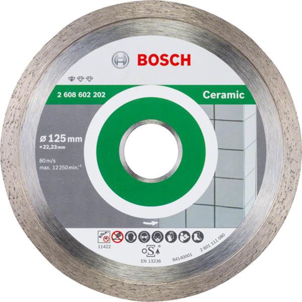 Диск алмазний BOSCH Standard for Ceramic 125-22.2
