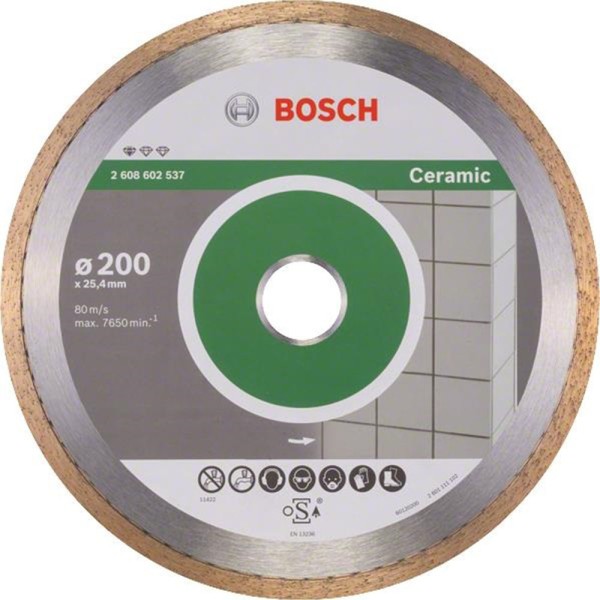 Диск алмазний BOSCH Standard for Ceramic 200-25.4