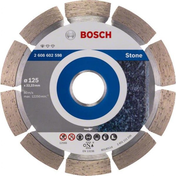 Диск алмазний BOSCH Standard for Stone 125-22.23
