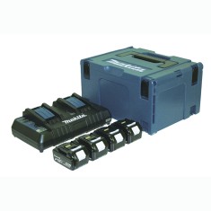 Набір акумуляторів LXT Makita BL1840x4, DC18RD, Makpac3 (197156-9) Набір акумуляторів LXT Makita BL1840x4, DC18RD, Makpac3 (197156-9)