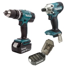 Набор инструментов Makita DLX2336SX2 (DHP453SFX8, DTD156Z, B-68323) Набор инструментов Makita DLX2336SX2 (DHP453SFX8, DTD156Z, B-68323)