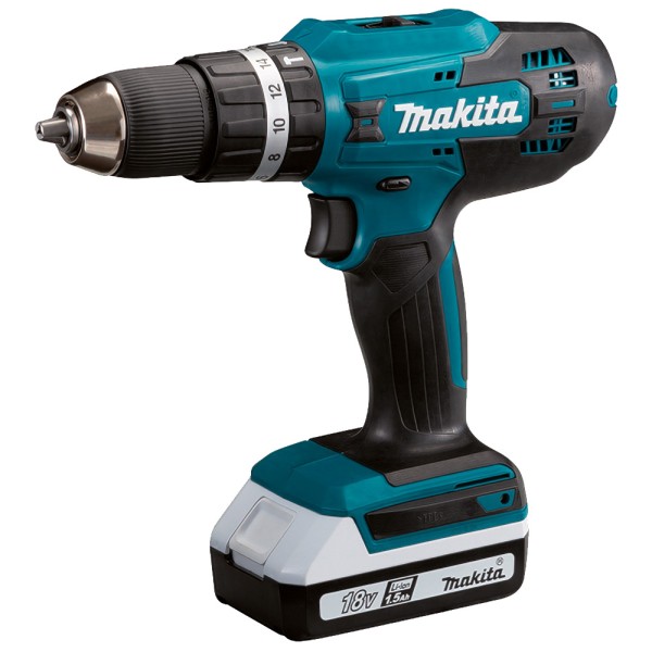 Дриль-шурупокрут акумуляторний ударний Makita HP488DWE