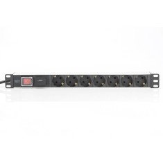 Блок розеток DIGITUS DN-95407 1U 7xSchuko 16A 250V SPD вилка Schuko Блок розеток DIGITUS DN-95407 1U 7xSchuko 16A 250V SPD вилка Schuko