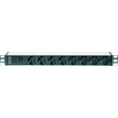 Блок розеток DIGITUS DN-95410 1U 8xSchuko 10A 250V вилка C14 Блок розеток DIGITUS DN-95410 1U 8xSchuko 10A 250V вилка C14