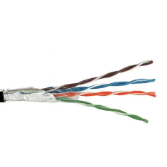 Кабель Віта Пара FTP (PE) 4x2x(0,51мм.CCA), чорний, Cat.5e, 305м