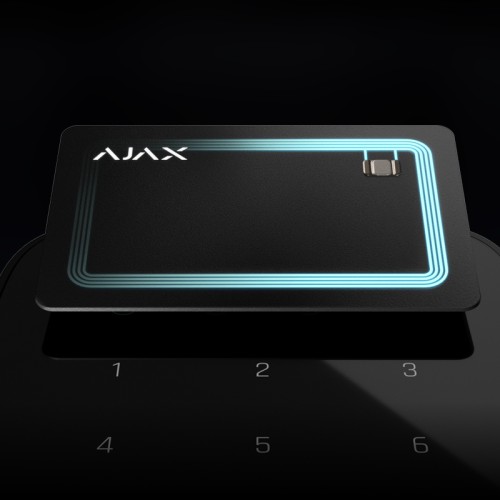Безконтактна карта Ajax Pass для клавіатури, чорна (100шт.) - 2