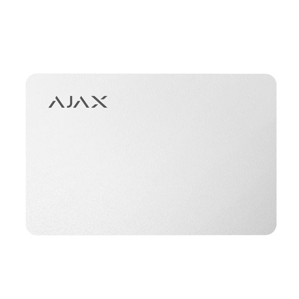 Безконтактна карта Ajax Pass для клавіатури, біла (10шт.)