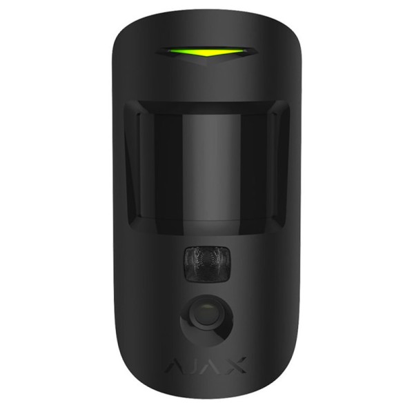 Беспроводной датчик движения Ajax MotionCam (PhOD), снимающий фото по тревоге, черный