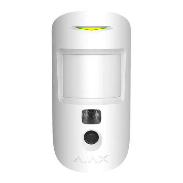 Беспроводной датчик движения Ajax MotionCam (PhOD), снимающий фото по тревоге, белый