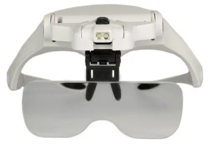 Лупа-очки бинокулярные Magnifier 9892B2, увел.- 1X-3.5Х с Led - 1
