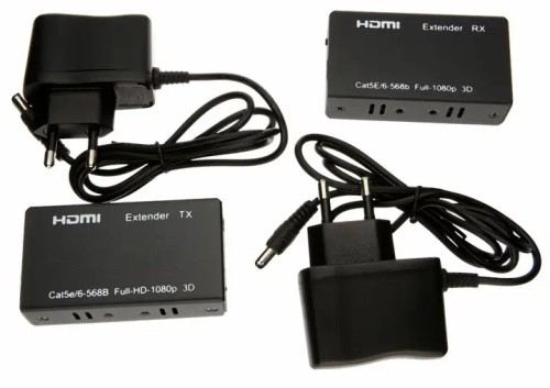 Удлинитель HDMI сигнала до 200 метров Mt-Viki MT-ED06N по витой паре (+аудио)  - 2