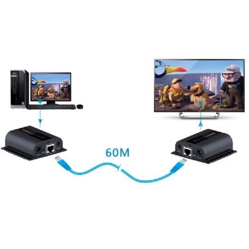 Подовжувач MT-GC-372 HDMI сигналу по витій парі (+аудіо) до 60м - 2