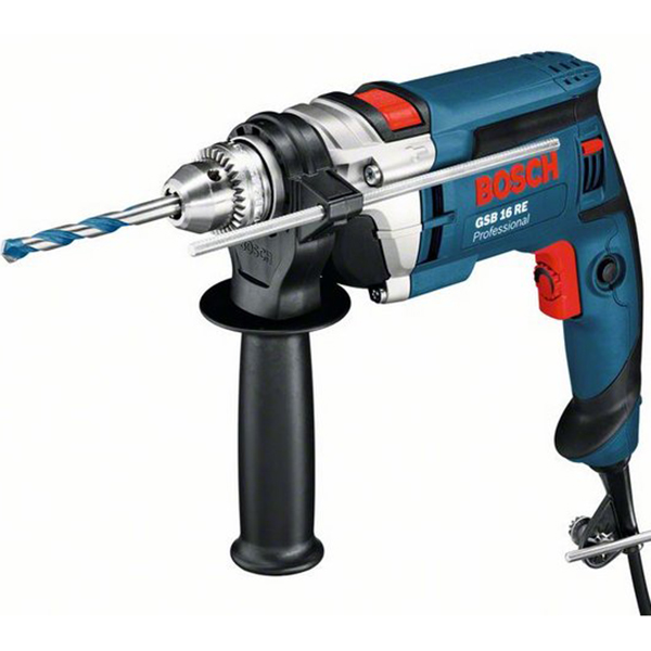 Дриль ударний Bosch GSB 16 RE Professional + набір свердел Robust LIne CYL-9 + кейс для зберігання