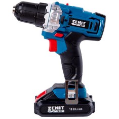 Шуруповерт аккумуляторный Зенит ЗША-18/2 Li профи