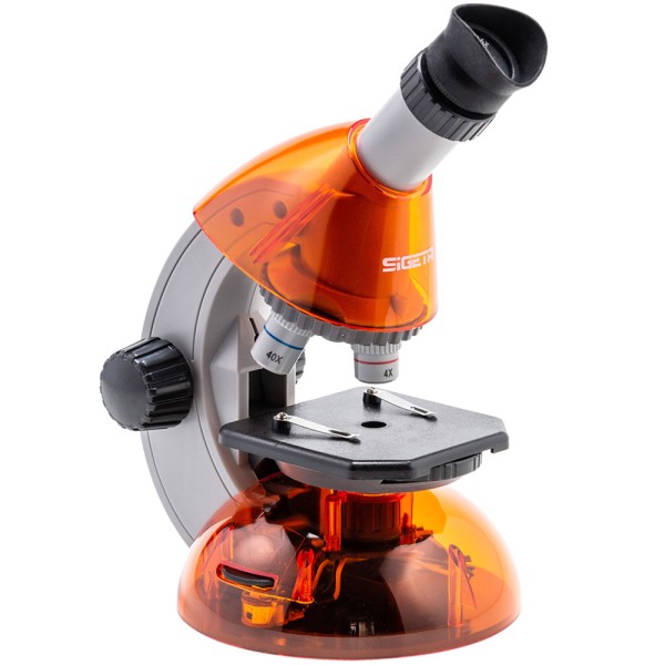 Мікроскоп дитячий MIXI 40X-640X ORANGE (мікроскоп+приладдя)
