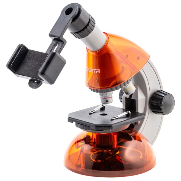 Мікроскоп дитячий MIXI 40X-640X ORANGE (мікроскоп+приладдя)