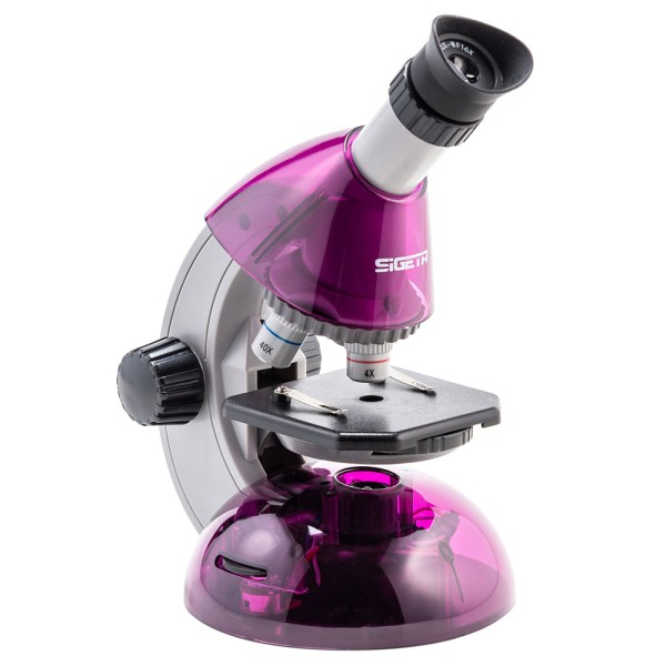Мікроскоп дитячий MIXI 40X-640X PURPLE (мікроскоп+приладдя)