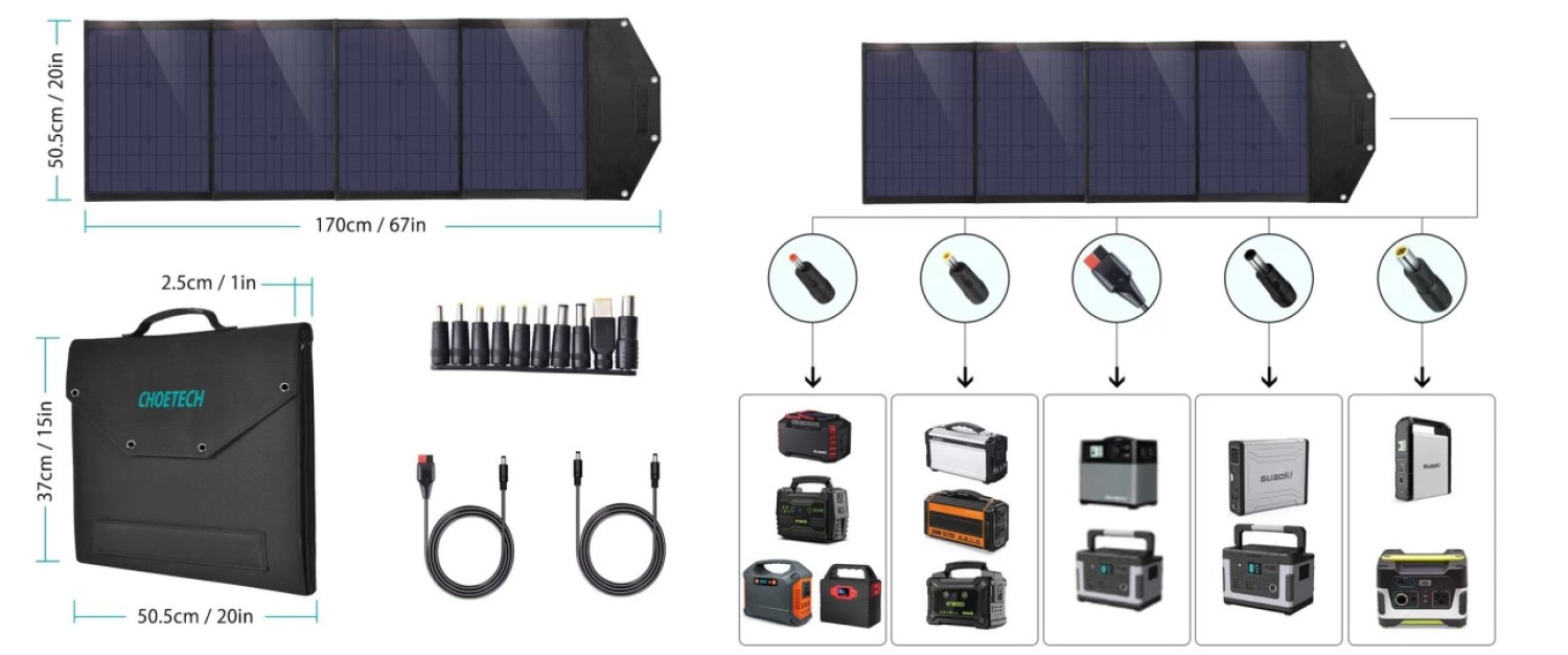 Солнечный генератор Choetech Solar Generator (Choetech 300 Вт + Choetech Solar 100) - 3