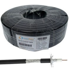 Кабель коаксиальный RG-6 (F660BVF), наружный с гелем, одножильный, диам-6.8мм, черный, 100м