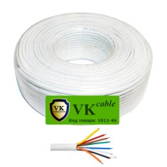 Кабель сигнальный VKcable 8 жил (7х0.22мм) без экрана, CCA, 100м, белый Кабель сигнальный VKcable 8 жил (7х0.22мм) без экрана, CCA, 100м, белый